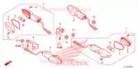 CLIGNOTANT pour Honda CBR 125 BLACK de 2015