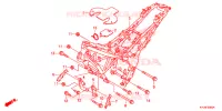 CADRE pour Honda CBR 250 R ABS TRICOLOR de 2012