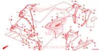 CARENAGES LATERAUX AVANT   SABOT pour Honda CBR 250 R ABS TRICOLOR de 2012