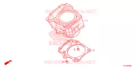 CYLINDRE pour Honda CBR 250 R ABS TRICOLOR de 2012