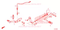 PEDALE pour Honda CBR 250 R ABS TRICOLOR de 2012