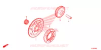 ROUE LIBRE DE DEMARREUR pour Honda CBR 250 R ABS TRICOLOR de 2012