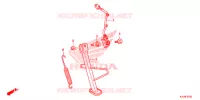 BEQUILLE pour Honda CBR 250 R ABS RED de 2012
