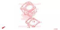 CYLINDRE pour Honda CBR 250 R ABS TRICOLOR de 2013