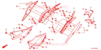 COUVERCLES LATERAUX   ARRIERES pour Honda CBR 250 R de 2011