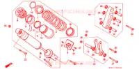 AMORTISSEUR ARRIERE pour Honda CBR 250 RR TYPE 4 de 1991