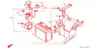 BATTERIE   BOITIER DE BATTERIE pour Honda CBR 250 RR TYPE 4 de 1991