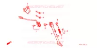 BEQUILLE pour Honda CBR 250 RR TYPE 4 de 1991