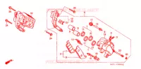 ETRIER DE FREIN AVANT pour Honda CBR 250 RR TYPE 4 de 1991