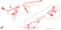 PEDALE pour Honda CBR 250 RR TYPE 4 de 1991