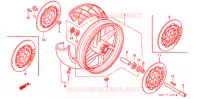 ROUE AVANT pour Honda CBR 250 RR TYPE 4 de 1991
