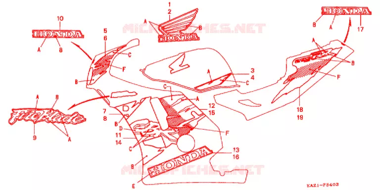 t (4) Honda MOTO 250 CBR 1996  CBR250RRR_II