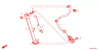 BEQUILLE pour Honda CB 400 F ABS BLACK de 2013