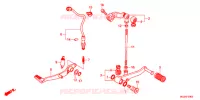 PEDALE pour Honda CB 400 F ABS BLACK de 2013