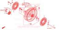 ROUE AVANT pour Honda CBR 600 RR RED de 2011