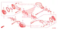 CLIGNOTANT pour Honda CBR 600 RR BLACK de 2016