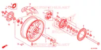 ROUE ARRIERE pour Honda CBR 600 RR BLACK de 2016