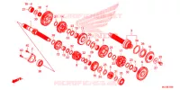 BOITE DE VITESSES pour Honda CBR 650 F de 2015
