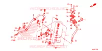 MAITRE CYLINDRE DE FREIN ARRIERE (CBR650F) pour Honda CBR 650 F de 2015