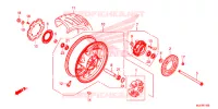 ROUE ARRIERE pour Honda CBR 650 F BLACK de 2016