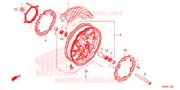 ROUE AVANT pour Honda CBR 650 F BLACK de 2016