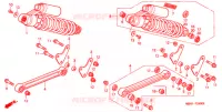 AMORTISSEUR ARRIERE pour Honda CB 1300 SUPER FOUR de 1998