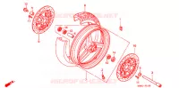 ROUE AVANT pour Honda CB 1300 SUPER FOUR de 1999