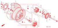 ROUE ARRIERE pour Honda CB 1300 SUPER FOUR de 2000