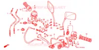 COMMODO   LEVIER   CABLE pour Honda CB 400 SUPER FOUR BLACK de 1995