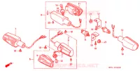 CLIGNOTANT pour Honda CB 400 SUPER FOUR BLACK de 1996