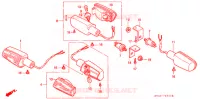 CLIGNOTANT pour Honda CB 400 SUPER FOUR DRIVING SCHOOL de 1995