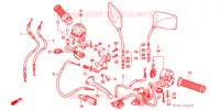 COMMODO   LEVIER   CABLE pour Honda CB 400 SUPER FOUR DRIVING SCHOOL de 1995