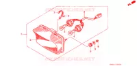FEU ARRIERE pour Honda CB 400 SUPER FOUR DRIVING SCHOOL de 1995