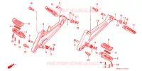 REPOSE PIED pour Honda CB 400 SUPER FOUR DRIVING SCHOOL de 1995
