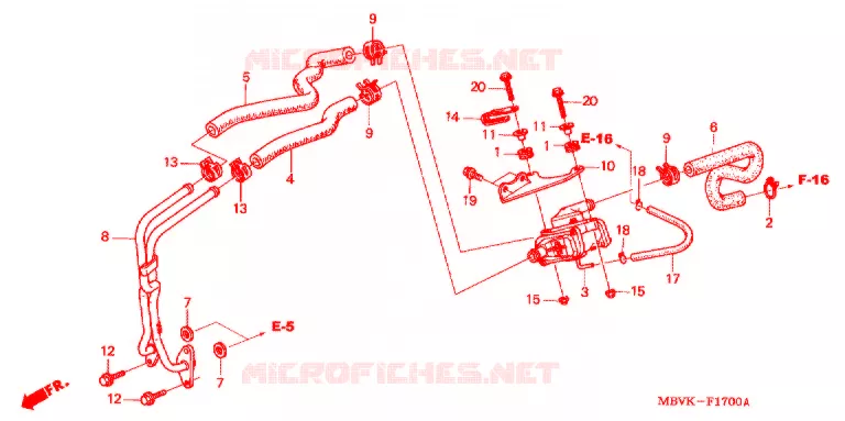 FILTRE A AIR - SOUPAPE D'AIR Honda MOTO 400 CB 2002  CB400SS2