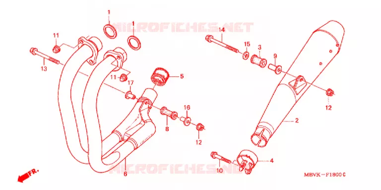 SILENCIEUX D'ECHAPPEMENT Honda MOTO 400 CB 2004  CB400SS4_III