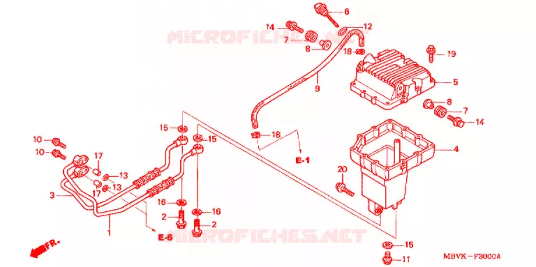 RESERVOIR D'HUILE Honda MOTO 400 CB 2007  CB400SS7