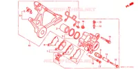 ETRIER DE FREIN ARRIERE pour Honda CB 400 FOUR With Speed warning light de 1997