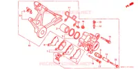ETRIER DE FREIN ARRIERE pour Honda CB 400 FOUR With Speed warning light de 1998