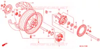 ROUE ARRIERE pour Honda CBR 929 RR ERION de 2001