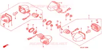 CLIGNOTANT pour Honda CBR 929 RR de 2001
