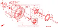 ROUE ARRIERE pour Honda CBR 954 RR de 2003