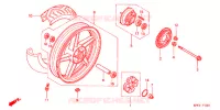 ROUE ARRIERE pour Honda CBX 250 TWISTER de 2003