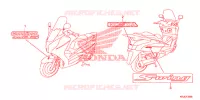 AUTOCOLLANTS pour Honda S WING 125 ABS 2ED de 2012