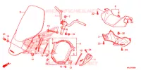 GUIDON   CARENAGE pour Honda S WING 125 ABS 2ED de 2012