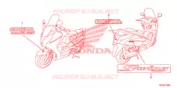 AUTOCOLLANTS pour Honda S WING 125 ABS de 2012