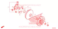 COTE SECONDAIRE pour Honda S WING 125 ABS de 2012