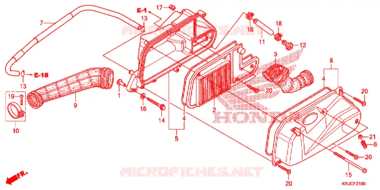 FILTRE A AIR Honda SCOOTER 125 S-WING 2012  FES125AC