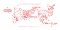 AUTOCOLLANTS pour Honda S WING 125 ABS F de 2012