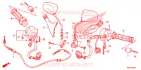 COMMODO   CABLE   RETROVISEUR pour Honda S WING 125 ABS F de 2012